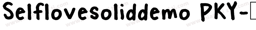 Selflovesoliddemo PKY字体转换